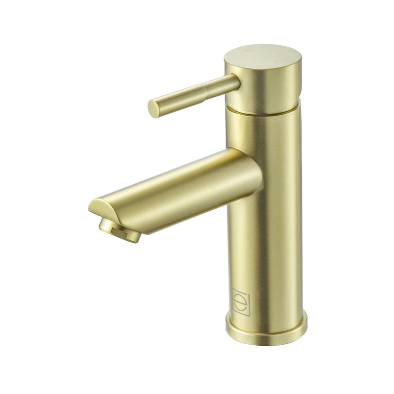 Elegant Lighting FAV-1008BGD Single Handle Bathroom Faucet, Brushed Gold