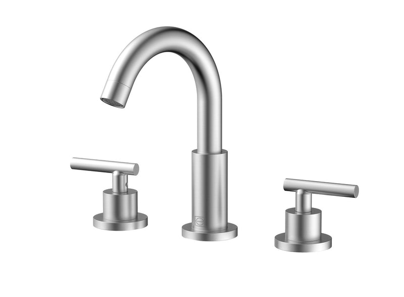 Elegant Lighting FAV-1009BNK Double Handle Bathroom Faucet, Brushed Nickel