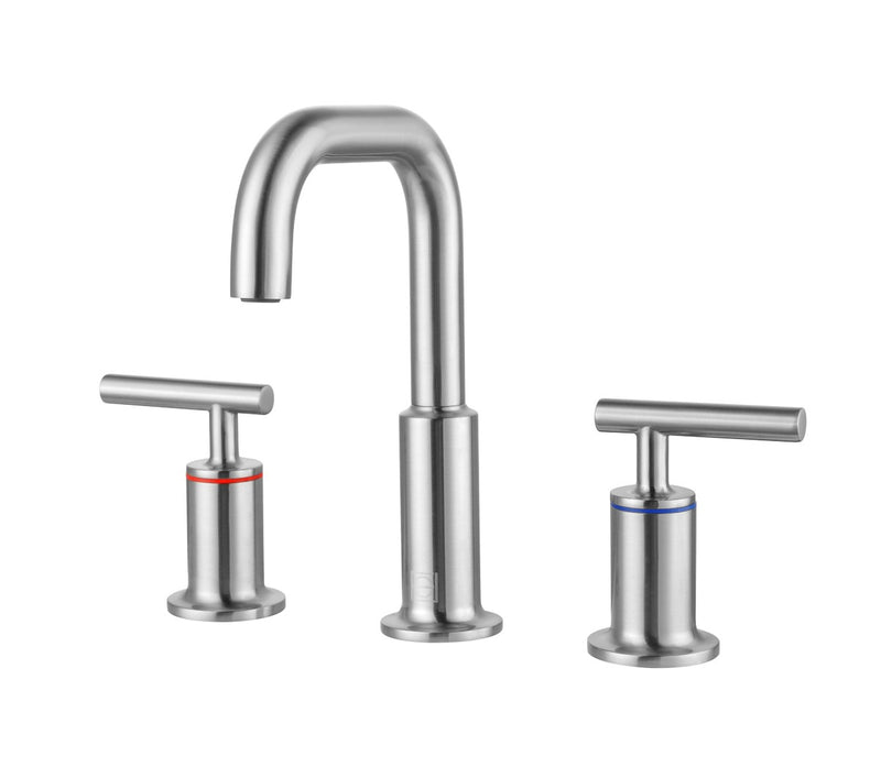 Elegant Lighting FAV-1010BNK Double Handle Bathroom Faucet, Brushed Nickel