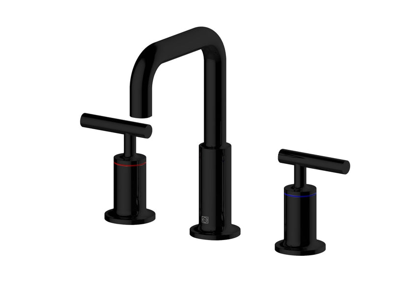 Elegant Lighting FAV-1010MBK Double Handle Bathroom Faucet, Matte Black