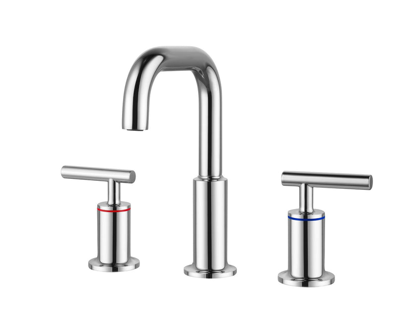 Elegant Lighting FAV-1010PCH Double Handle Bathroom Faucet, Chrome
