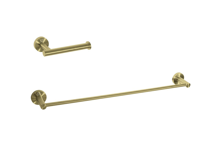Elegant Lighting HWB-11S2BGD 2-Piece Bathroom Hardware Set, Brushed Gold