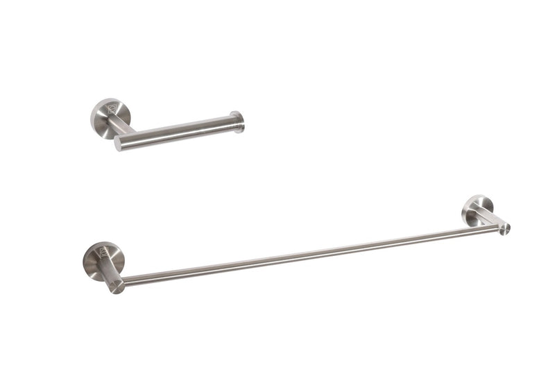Elegant Lighting HWB-11S2BNK 2-Piece Bathroom Hardware Set, Brushed Nickel