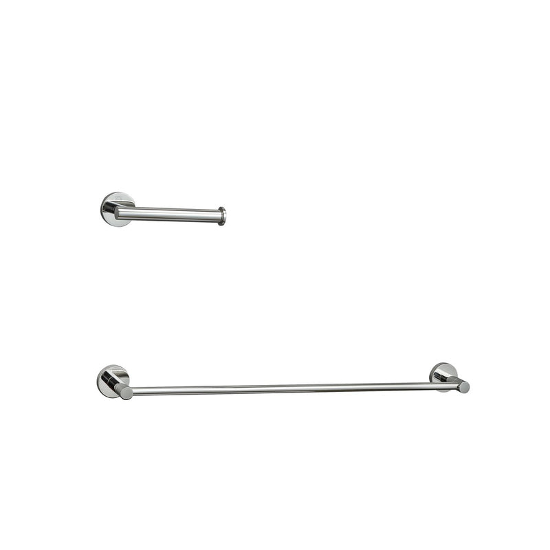 Elegant Lighting HWB-11S2PCH 2-Piece Bathroom Hardware Set, Chrome