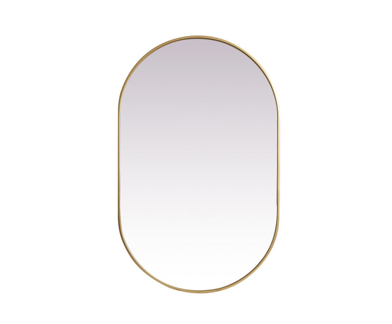 Elegant Lighting MR2A3048BRS Mirror, Brass