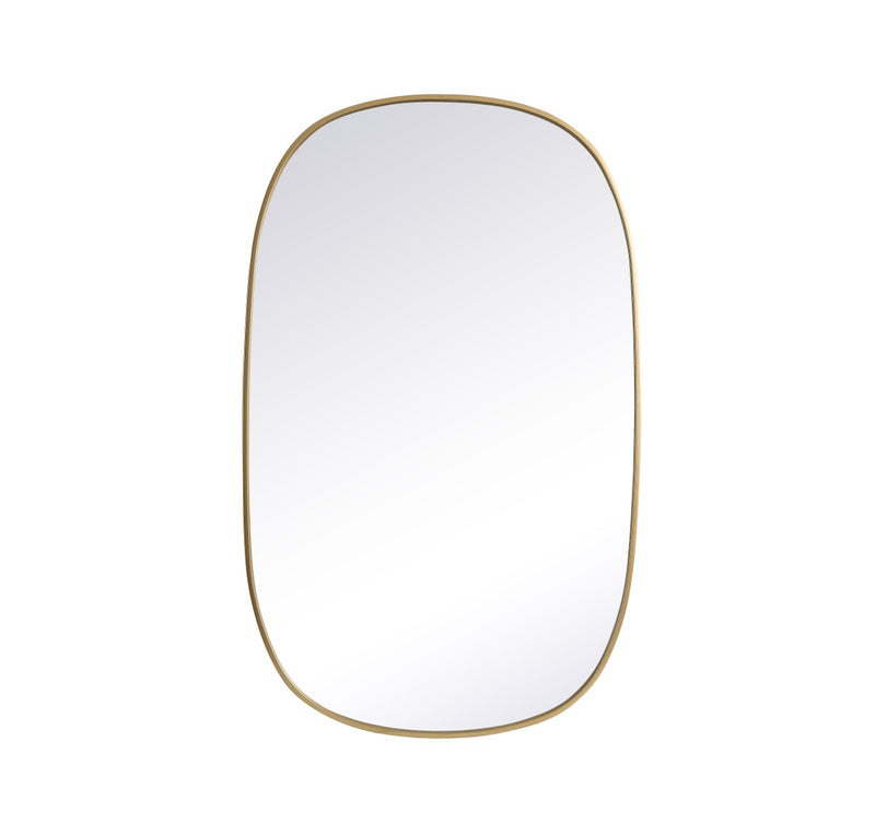 Elegant Lighting MR2B3048BRS Mirror, Brass