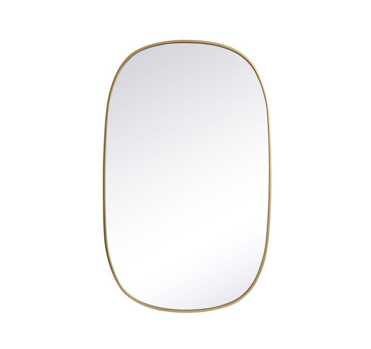 Elegant Lighting MR2B3048BRS Mirror, Brass