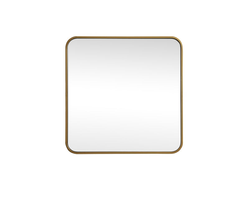 Elegant Lighting MR802424BR Mirror, Brass