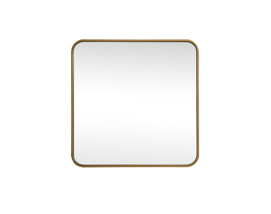 Elegant Lighting MR802424BR Mirror, Brass