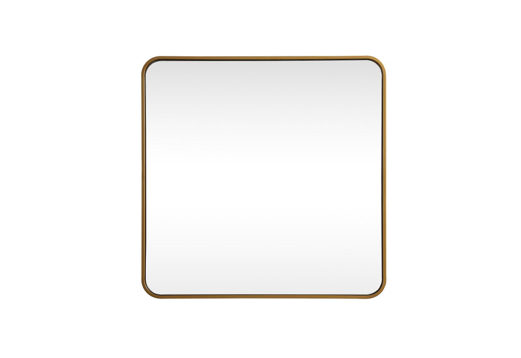 Elegant Lighting MR803030BR Mirror, Brass