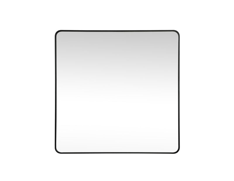 Elegant Lighting MR804848BK Mirror, Black