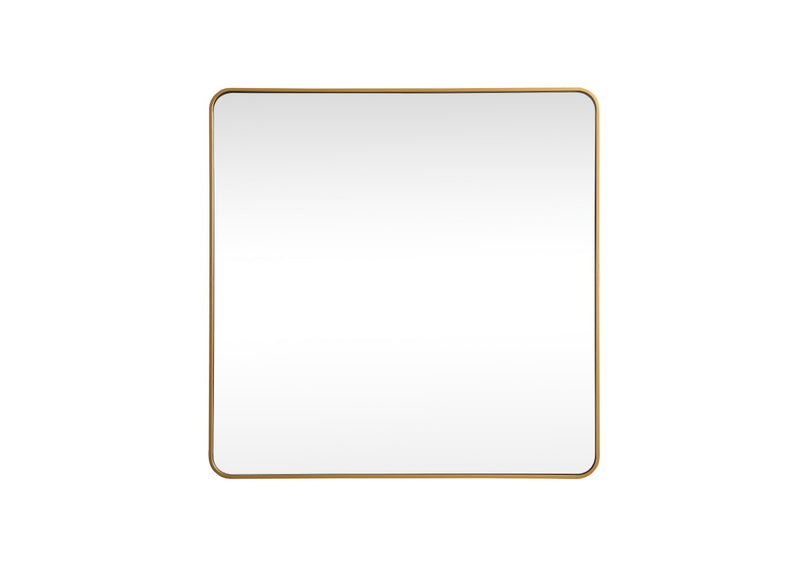 Elegant Lighting MR804848BR Mirror, Brass