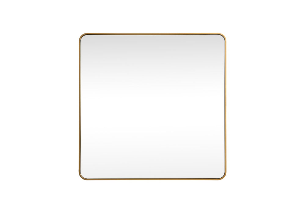 Elegant Lighting MR804848BR Mirror, Brass