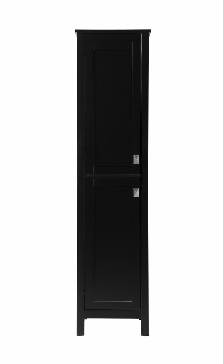 Elegant Lighting SC011665BK Bathroom Storage Freestanding Cabinet, Black