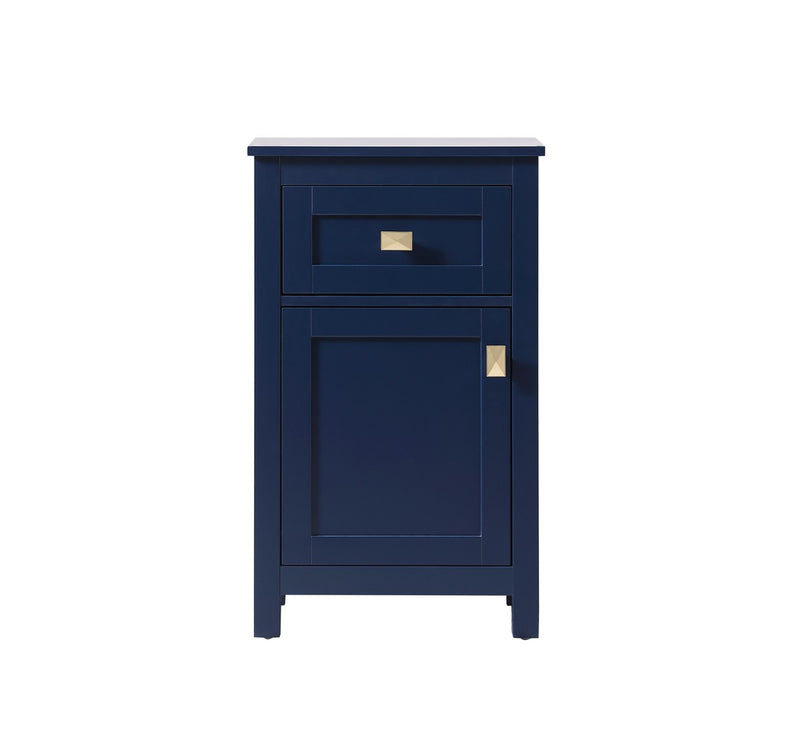 Elegant Lighting SC011830BL Bathroom Storage Freestanding Cabinet, Blue