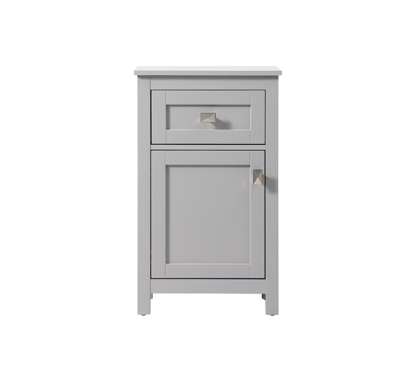 Elegant Lighting SC011830GR Bathroom Storage Freestanding Cabinet, Grey
