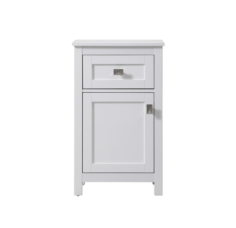 Elegant Lighting SC011830WH Bathroom Storage Freestanding Cabinet, White