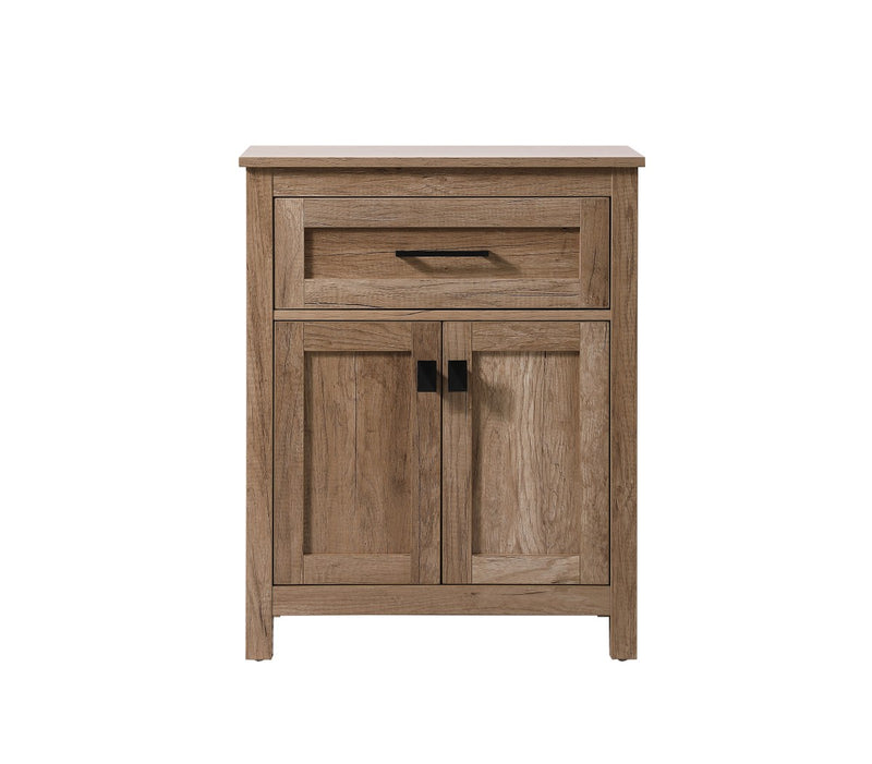 Elegant Lighting SC012430NT Bathroom Storage Freestanding Cabinet, Natural Oak