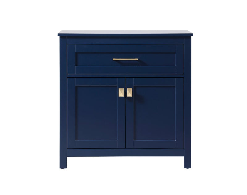 Elegant Lighting SC013030BL Bathroom Storage Freestanding Cabinet, Blue