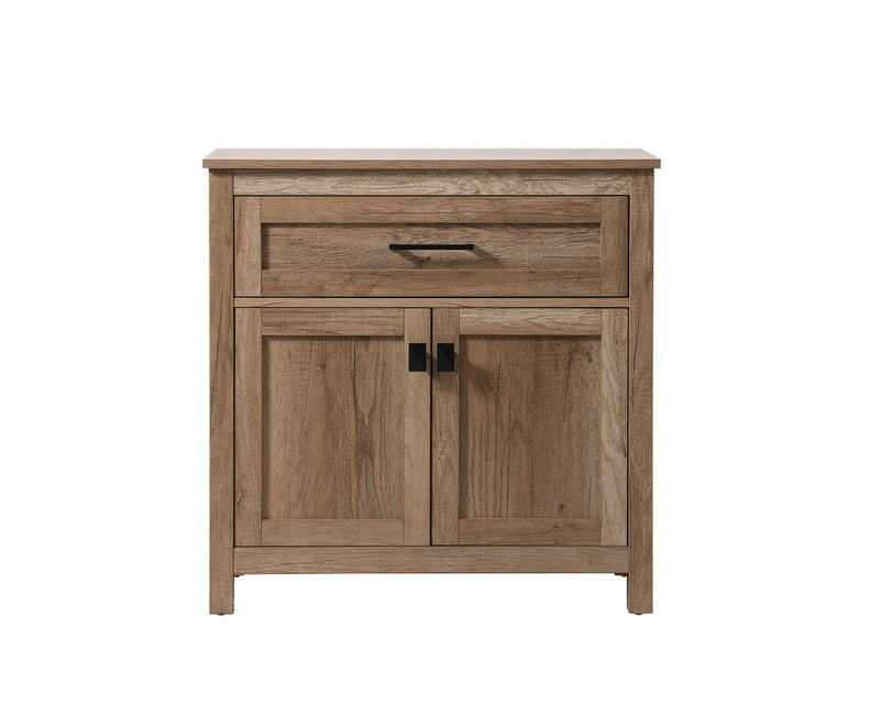 Elegant Lighting SC013030NT Bathroom Storage Freestanding Cabinet, Natural Oak