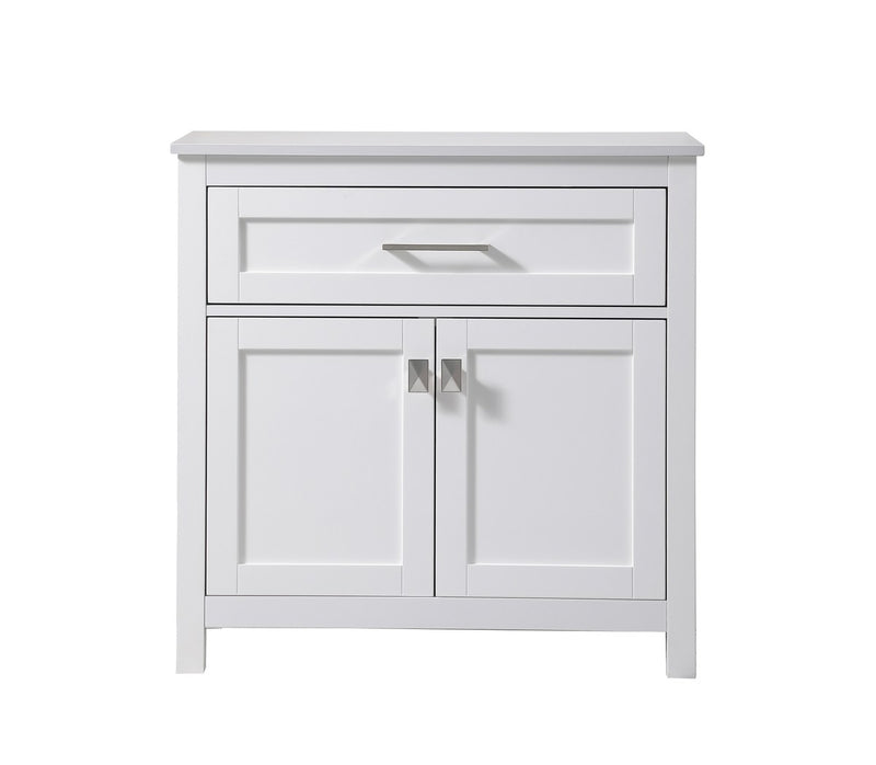 Elegant Lighting SC013030WH Bathroom Storage Freestanding Cabinet, White