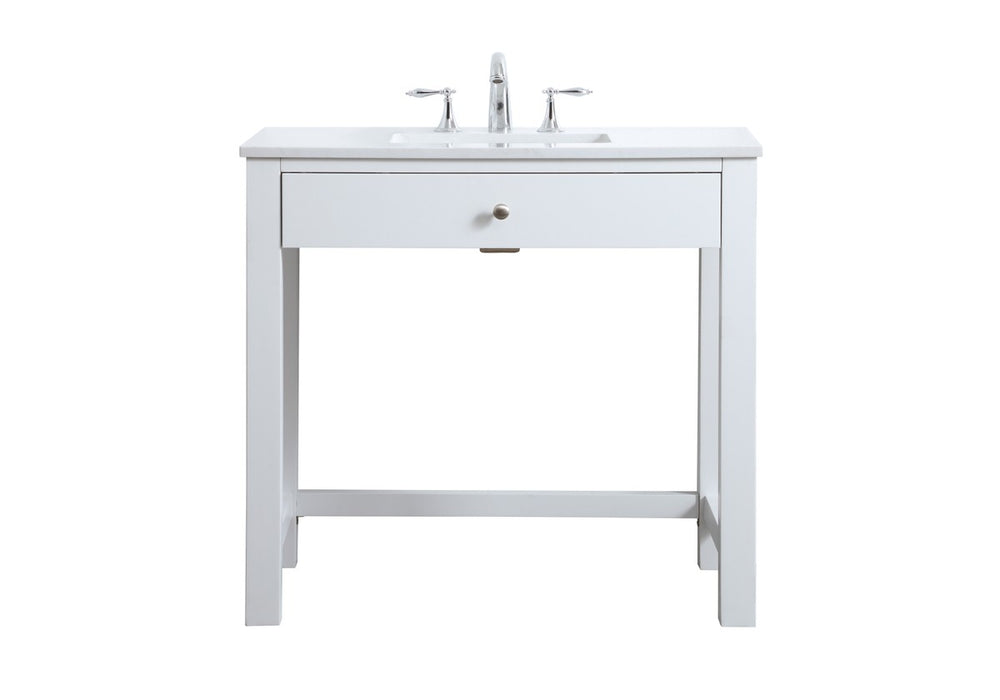 Elegant Lighting VF14836WH Bathroom Vanity, White