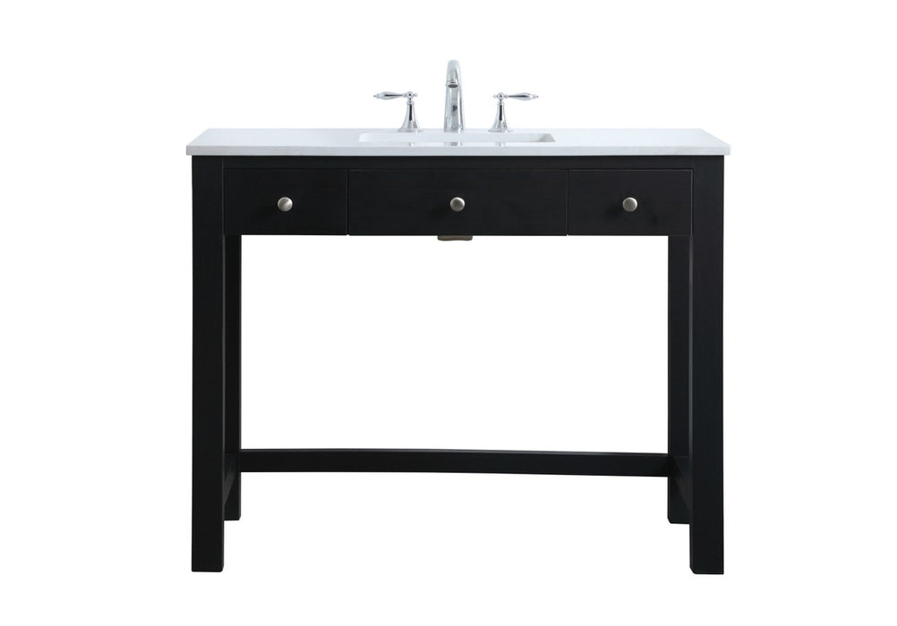 Elegant Lighting VF14842MBK Bathroom Vanity, Black