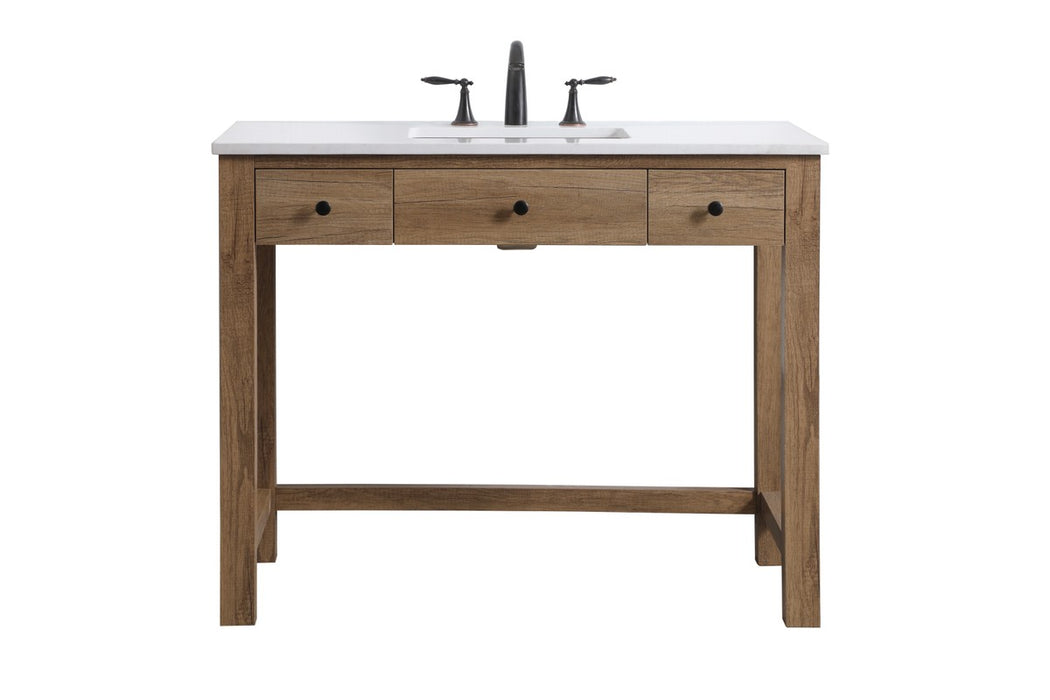 Elegant Lighting VF14842NT Bathroom Vanity, Natural Oak