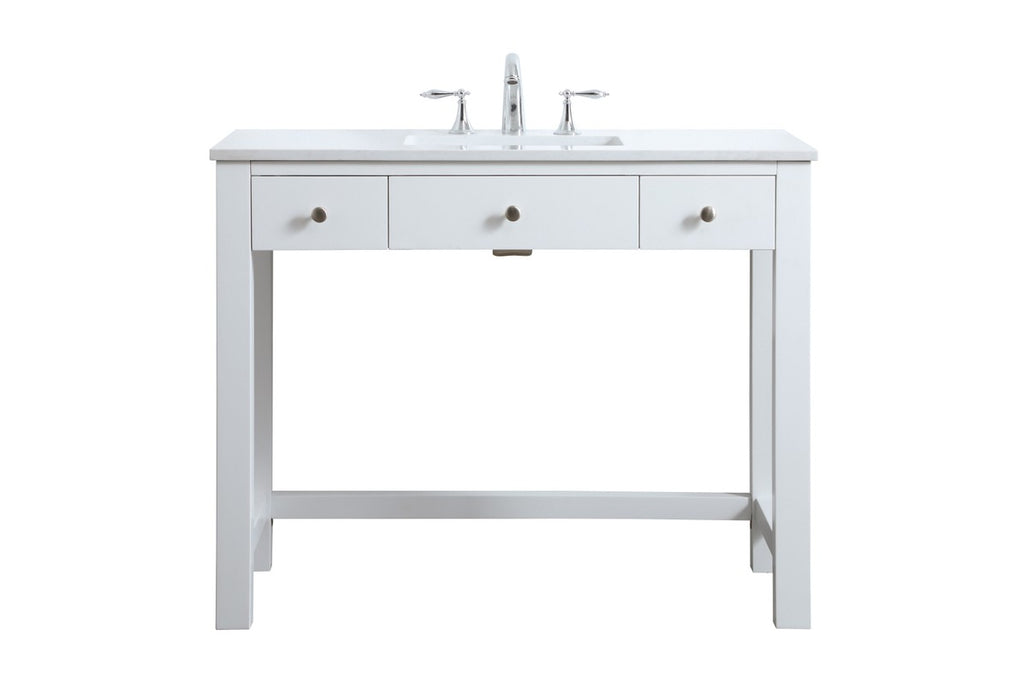 Elegant Lighting VF14842WH Bathroom Vanity, White