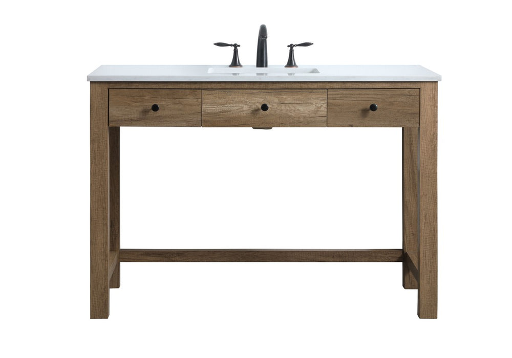 Elegant Lighting VF14848NT Bathroom Vanity, Natural Oak