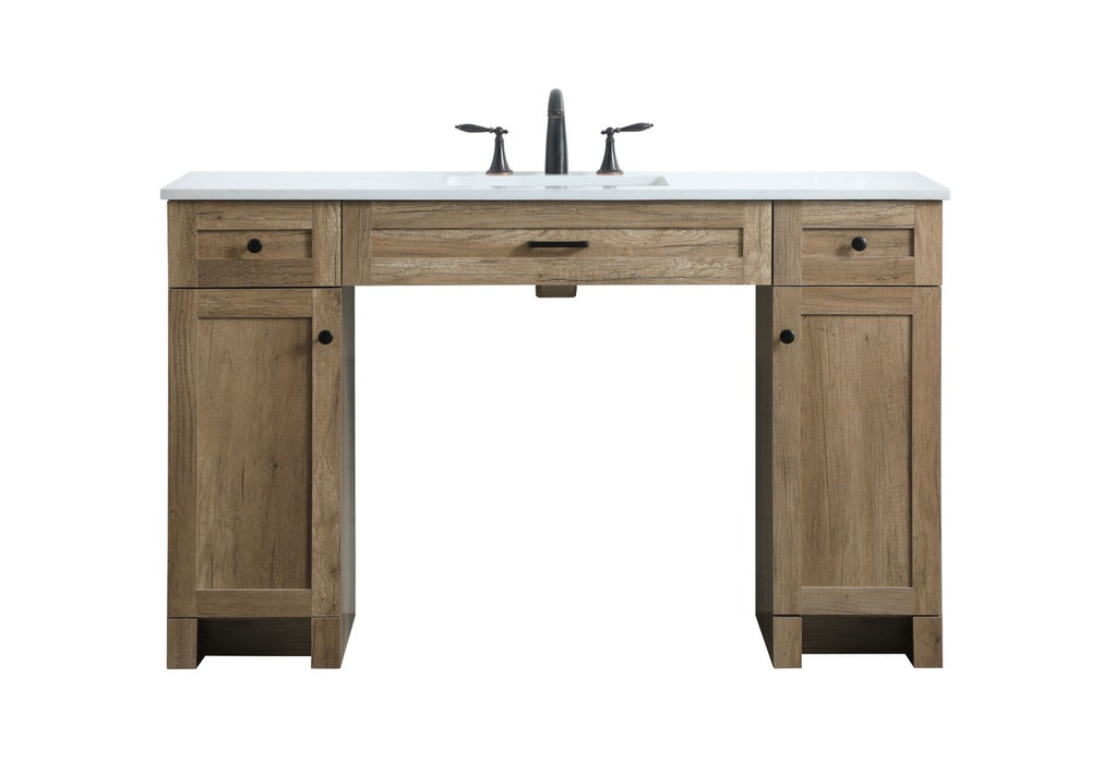 Elegant Lighting VF14954NT Bathroom Vanity, Natural Oak