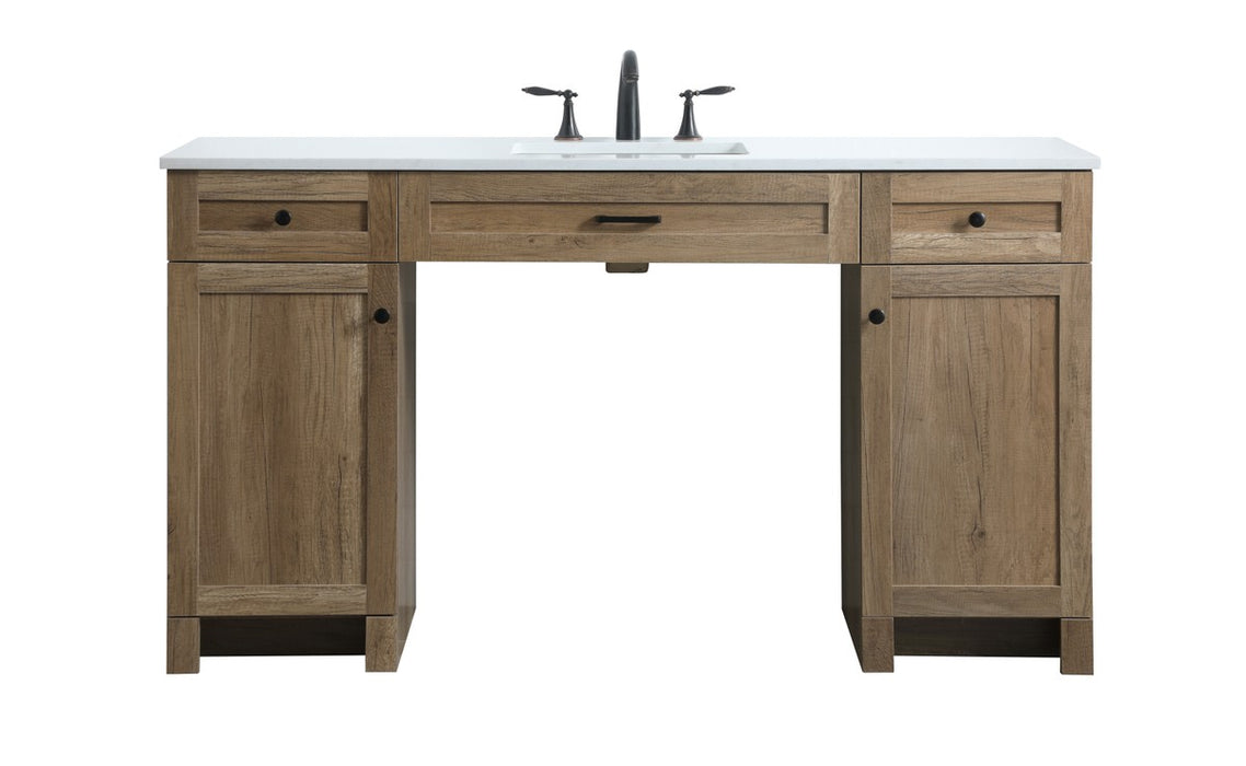 Elegant Lighting VF14960NT Bathroom Vanity, Natural Oak