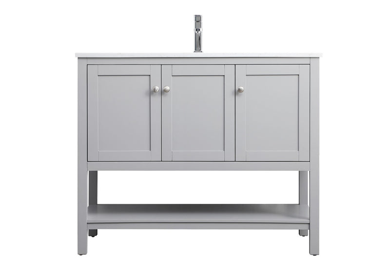 Elegant Lighting VF22242GR SIngle Bathroom Vanity, Grey
