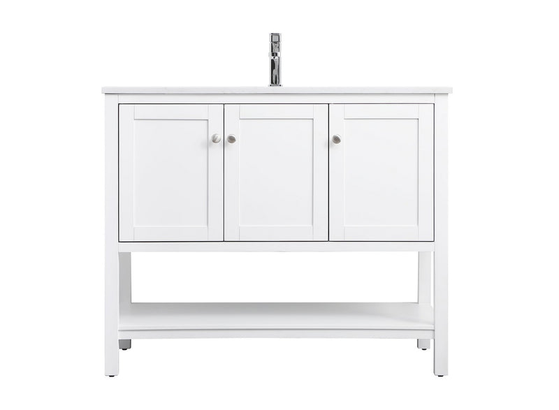 Elegant Lighting VF22242WH SIngle Bathroom Vanity, White