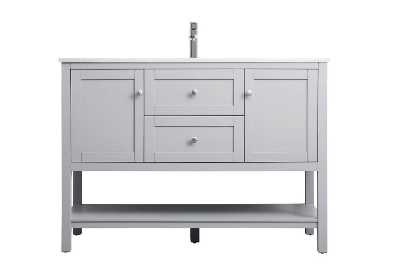 Elegant Lighting VF22248GR SIngle Bathroom Vanity, Grey