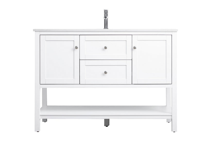Elegant Lighting VF22248WH SIngle Bathroom Vanity, White