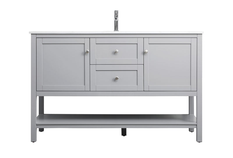 Elegant Lighting VF22254GR SIngle Bathroom Vanity, Grey