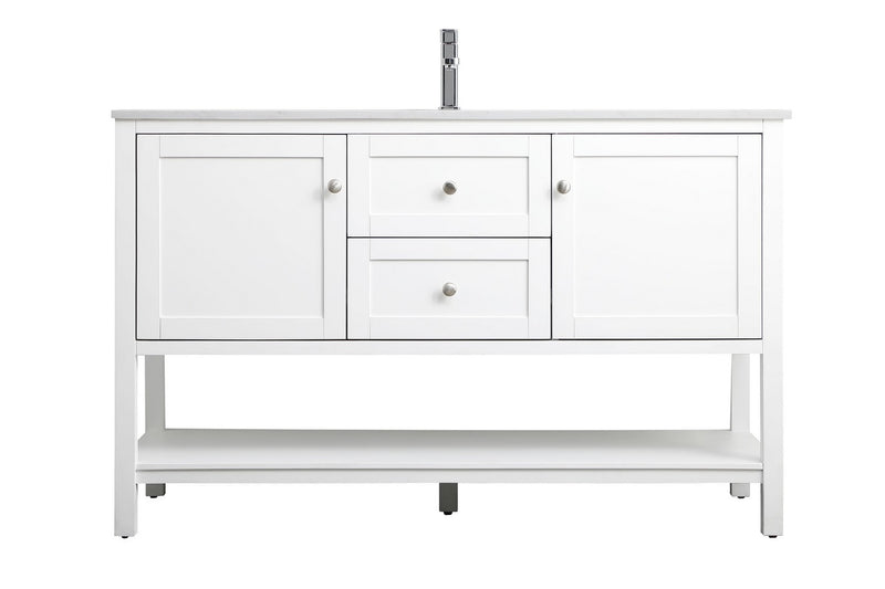 Elegant Lighting VF22254WH SIngle Bathroom Vanity, White