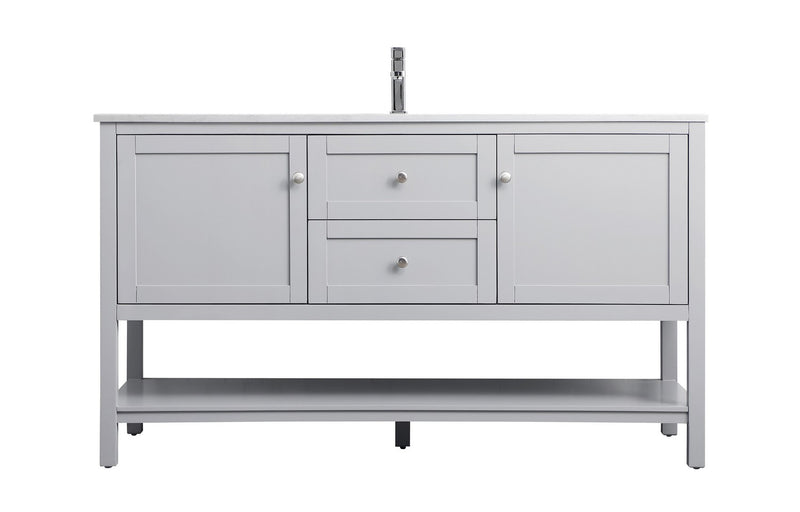 Elegant Lighting VF22260GR SIngle Bathroom Vanity, Grey