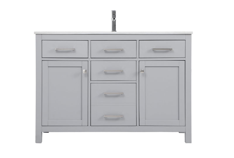 Elegant Lighting VF23348GR SIngle Bathroom Vanity, Grey
