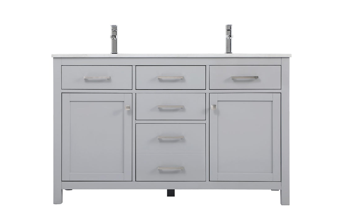 Elegant Lighting VF23354DGR Double Bathroom Vanity, Grey