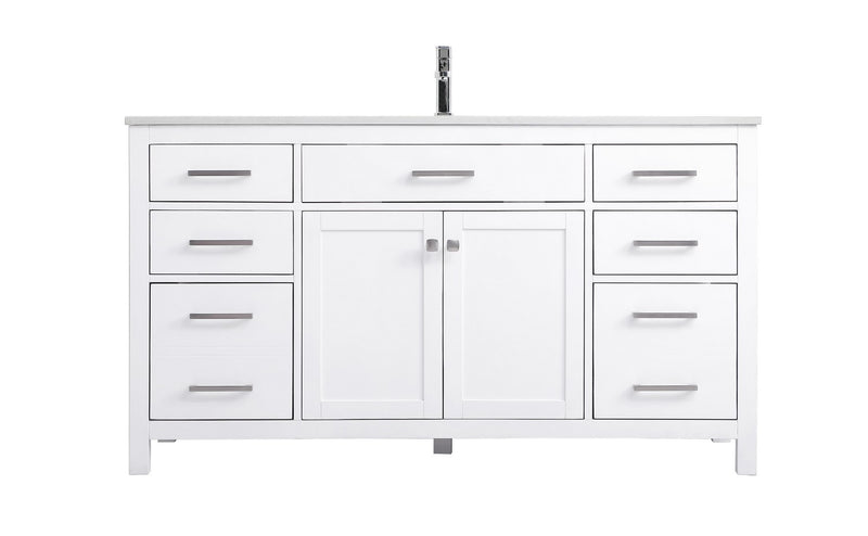 Elegant Lighting VF23360WH SIngle Bathroom Vanity, White
