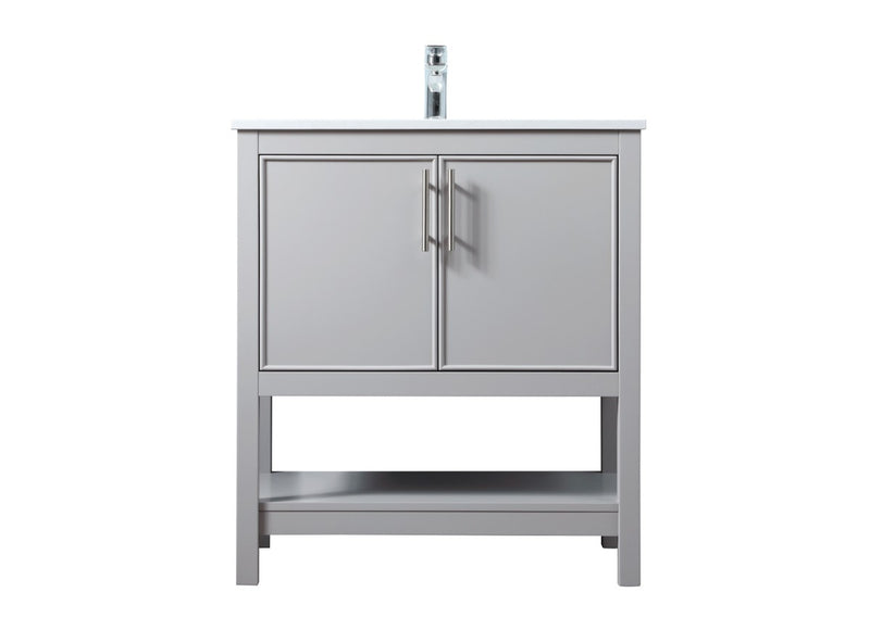 Elegant Lighting VF26630GR SIngle Bathroom Vanity, Grey