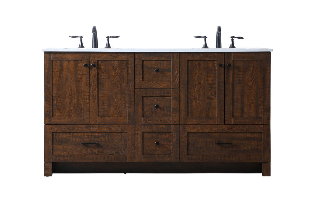 Elegant Lighting VF2860DEX Double Bathroom Vanity, Expresso