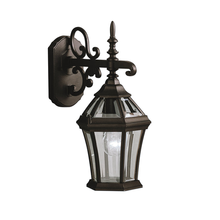 Kichler 9789BK One Light Outdoor Wall Mount, Black