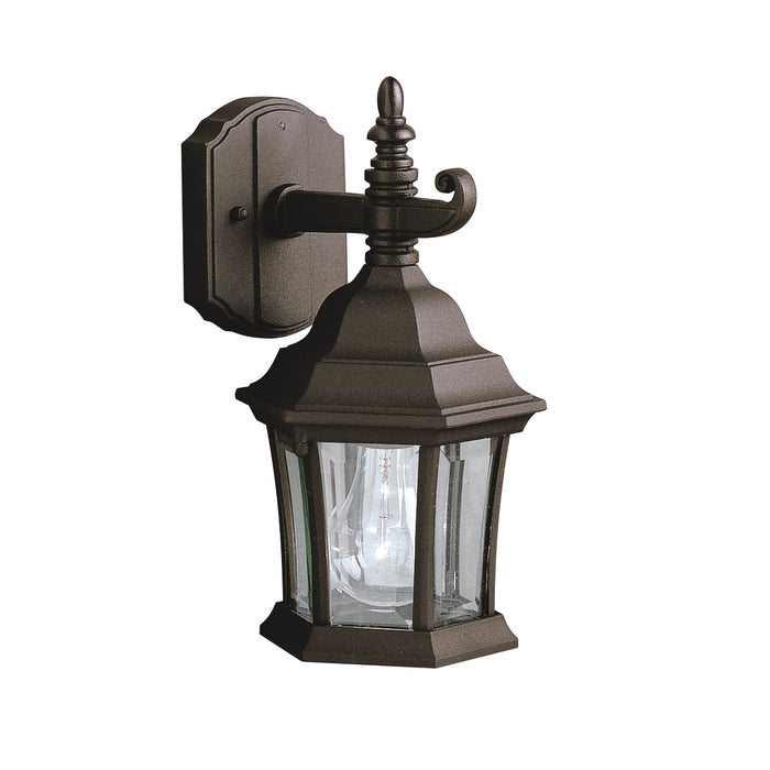 Kichler 9788BK One Light Outdoor Wall Mount, Black