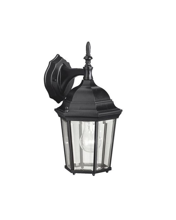 Kichler 9650BK One Light Outdoor Wall Mount, Black