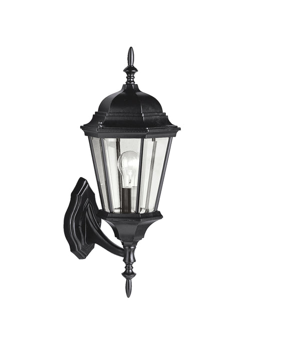 Kichler 9653BK One Light Outdoor Wall Mount, Black