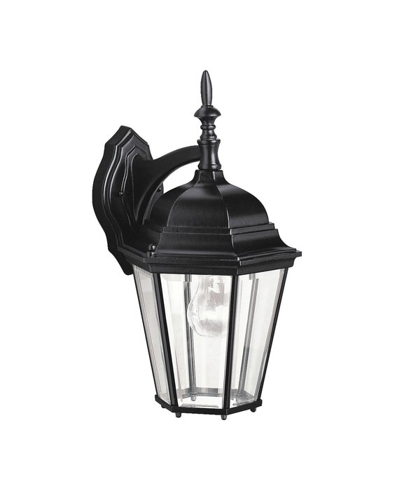 Kichler 9655BK One Light Outdoor Wall Mount, Black