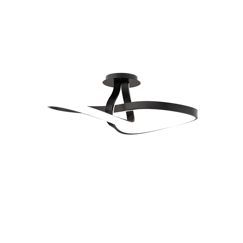 W.A.C. Lighting FM-35424-BK LED Flush Mount, Black
